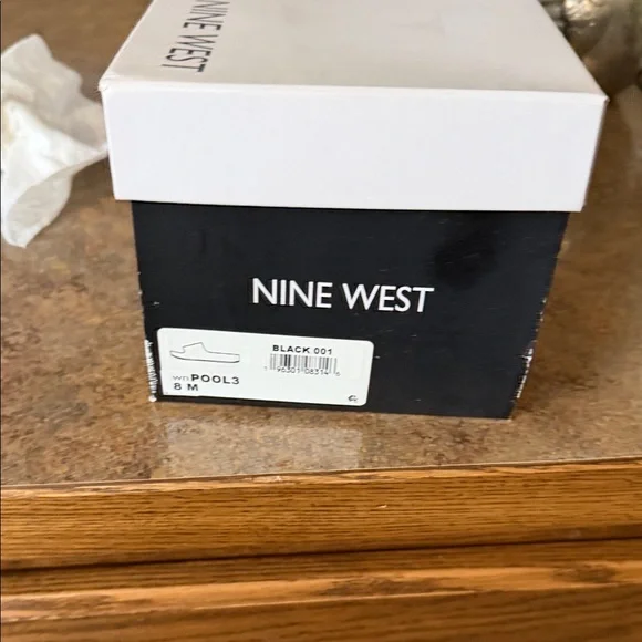 Nine West Matte Black Platform Slide Sandals - Picture 6 of 6